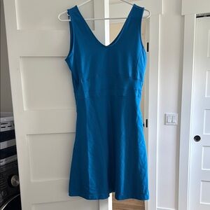 Title nine Blue Sheath Mini Dress V-Neck Sleeveless